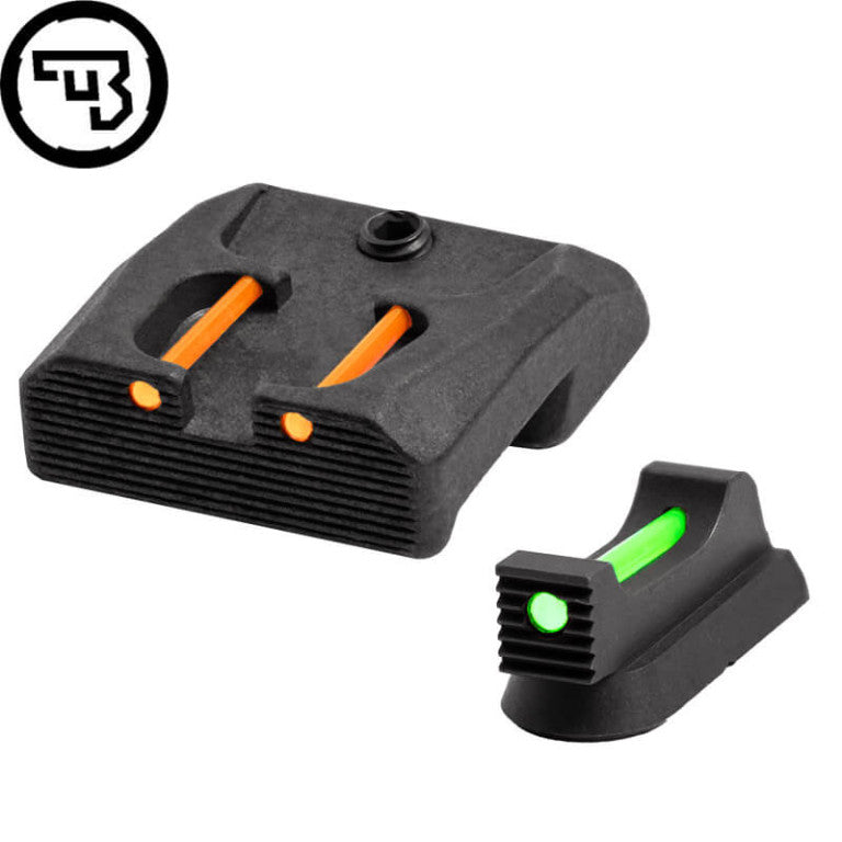 CZ 75B, CZ P-01, CZ 75 SP-01 fixed sight set with fiber optics | type B
