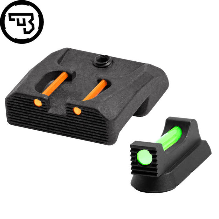 CZ 75B, CZ P-01, CZ 75 SP-01 fixed sight set with fiber optics | type B