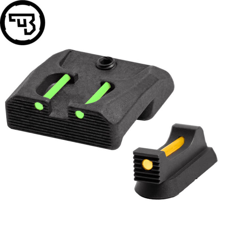 CZ 75B, CZ P-01, CZ 75 SP-01 fixed sight set with fiber optics | type B