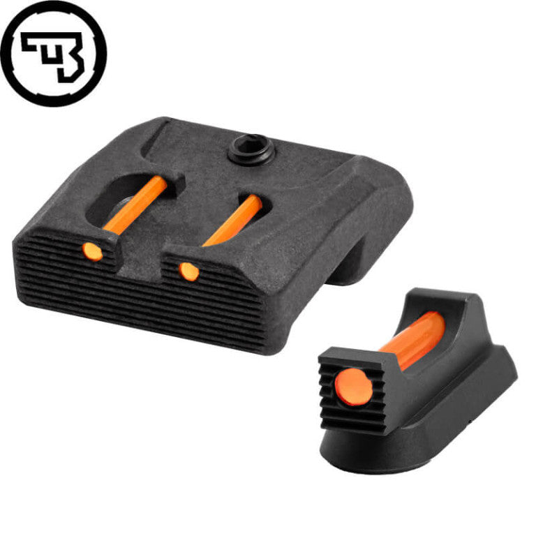 CZ 75B, CZ P-01, CZ 75 SP-01 fixed sight set with fiber optics | type B
