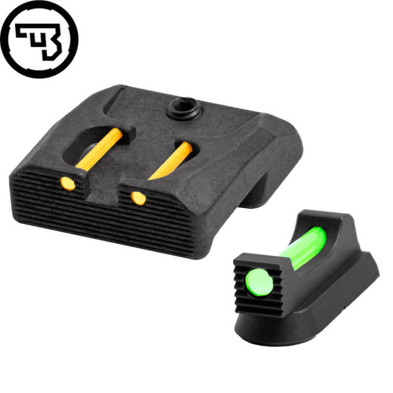 CZ 75B, CZ P-01, CZ 75 SP-01 fixed sight set with fiber optics | type B
