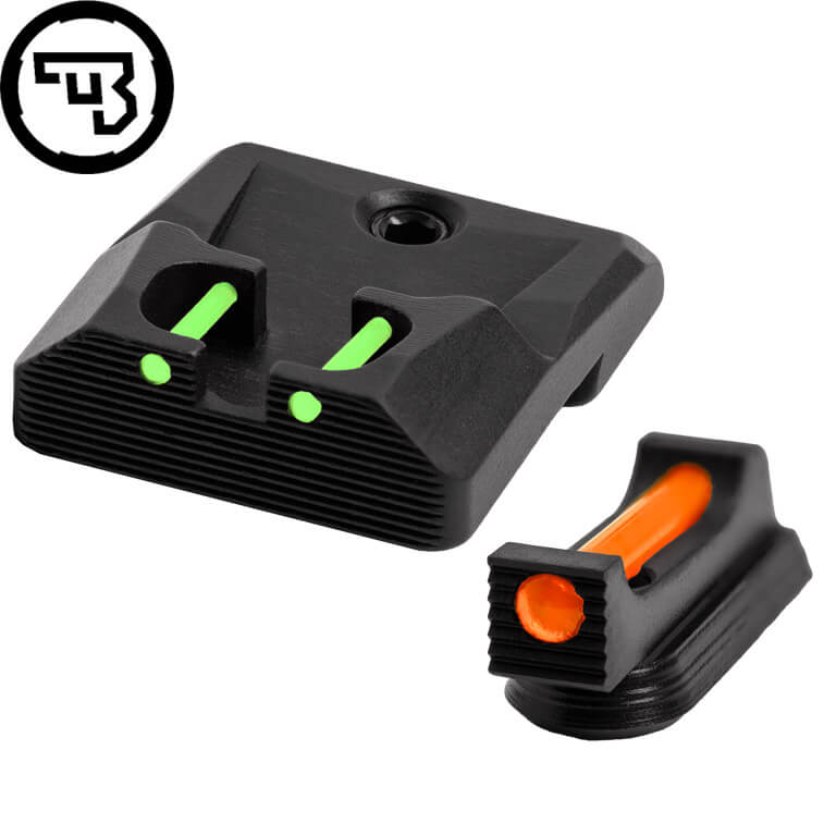 CZ P-10 fixed sight set with fiber optics | type B