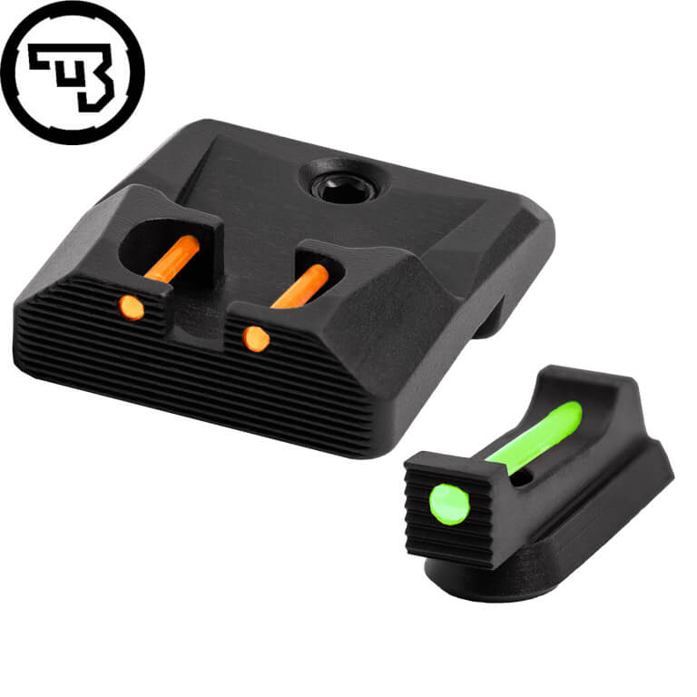 CZ P-10 fixed sight set with fiber optics | type B