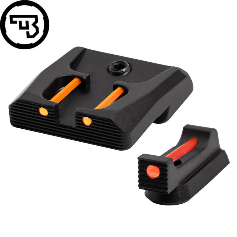 CZ P-07, CZ P-09 fixed sight set with fiber optics | type B
