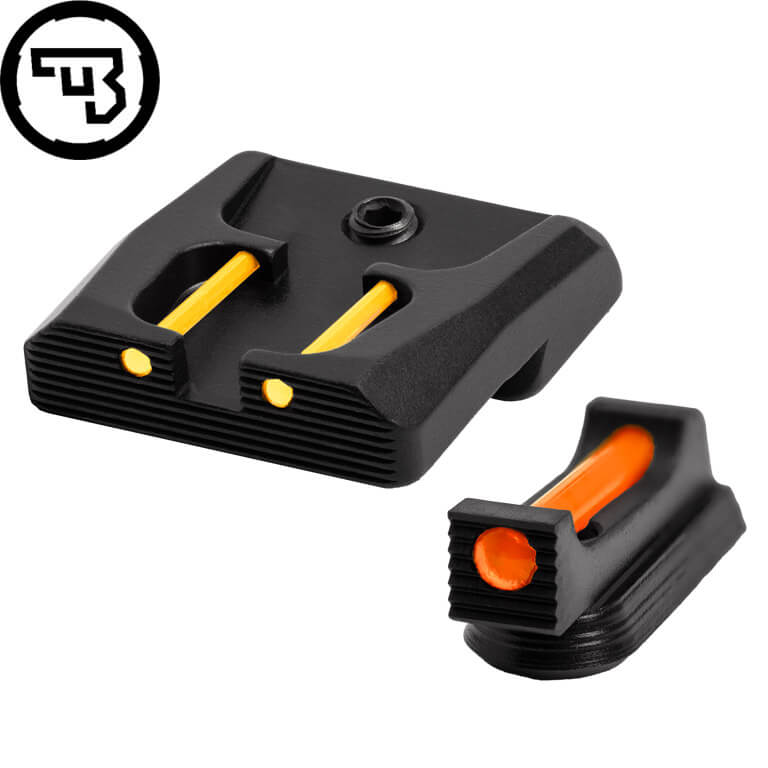 CZ P-07, CZ P-09 fixed sight set with fiber optics | type B
