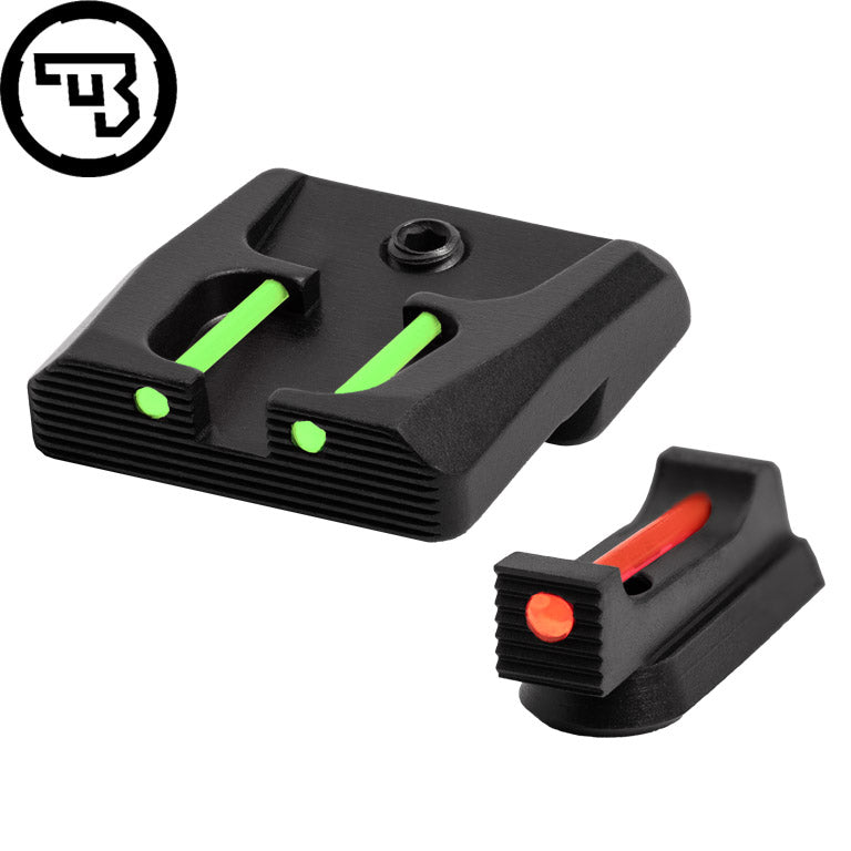 CZ P-07, CZ P-09 fixed sight set with fiber optics | type B