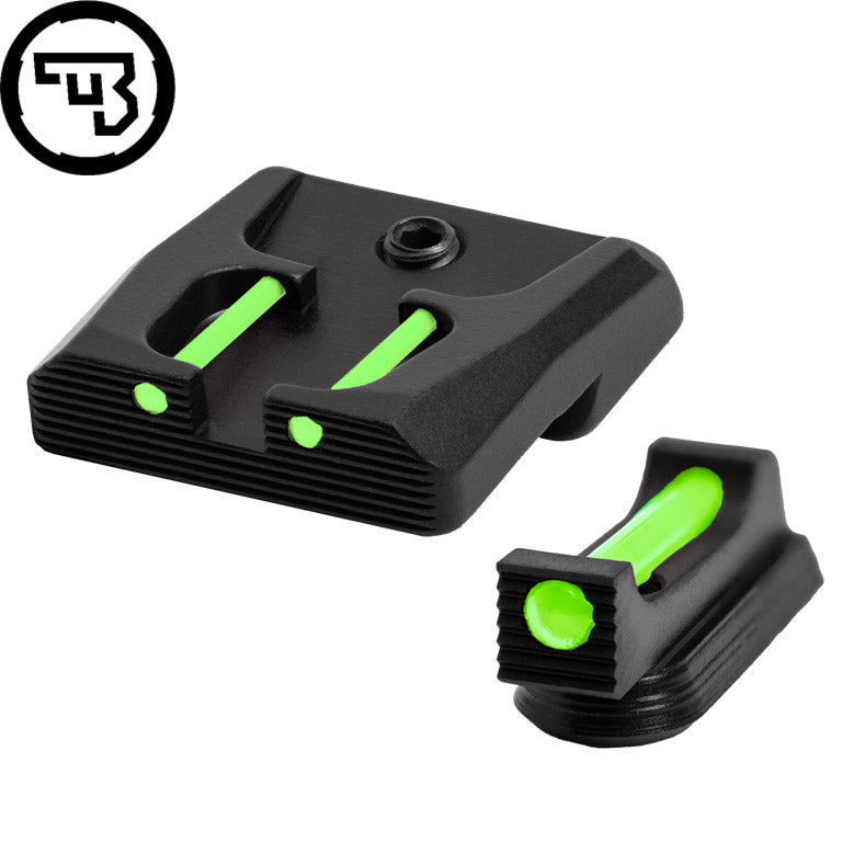 CZ P-07, CZ P-09 fixed sight set with fiber optics | type B