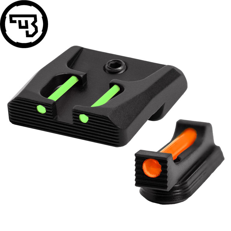 CZ P-07, CZ P-09 fixed sight set with fiber optics | type B