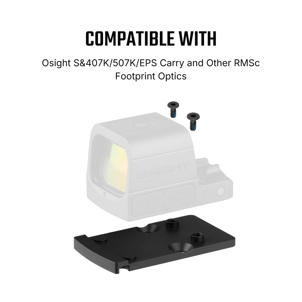 Footprint-adapter | från Trijicon RMR till Shield RMSc & K-series footprint