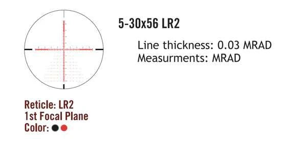 Sightmark Presidio 5-30x56 LR2 FFP kikarsikte