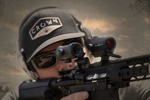 Sightmark XTM-3 3xMagnifier med LQD flip to side rödpunktsmontage