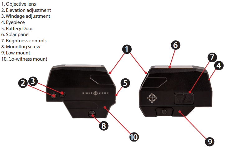 Sightmark Volta Solar Rödpunktsikte
