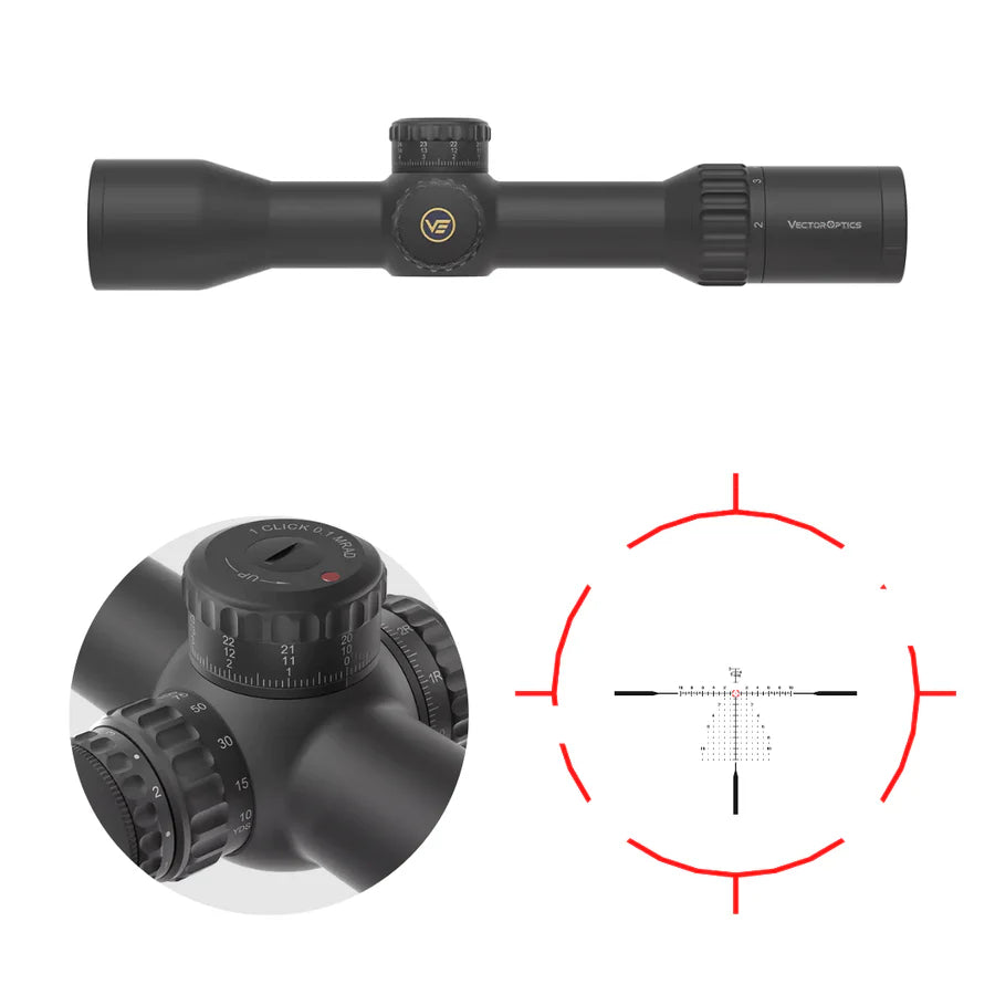 Vector Optics Continental x6 2-12x44 RAR kikarsikte