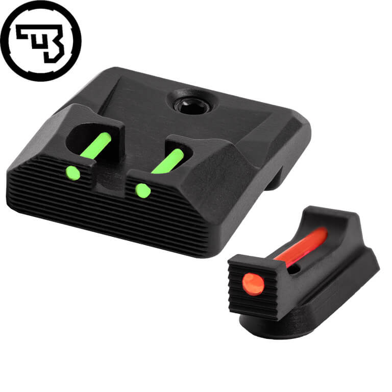 CZ P-10 fixed sight set with fiber optics | type B