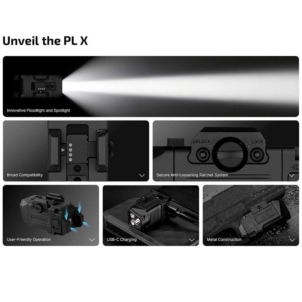 Olight PL X | pistollampa | 1.200 lm