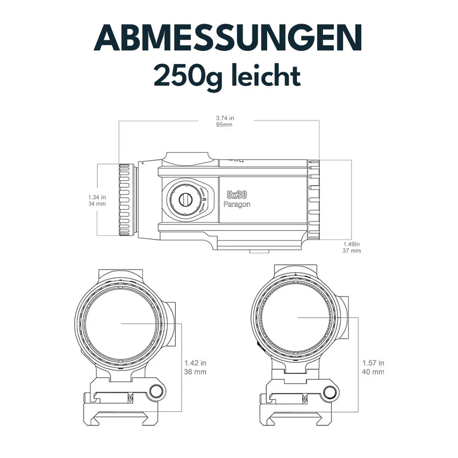 Vector Optics Paragon 5x30 Förstoringsglas Micro 