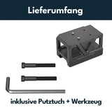 Picatinny rödpunktsmontage med höjare [32 mm] | C-More RTS footprint 