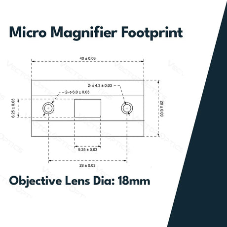 Vector Optics Paragon 3x18 Förstoringsglas Micro 