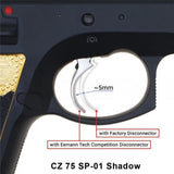 CZ Shadow 2, CZ 75 SP-01 Shadow mässing Competition disconnectorkomponent