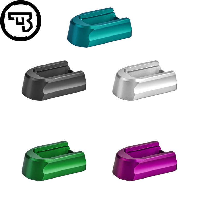 CZ Shadow 2, CZ 75B, CZ P-01, CZ 75 SP-01 alu CZ magasinbunnplate | +2rnd