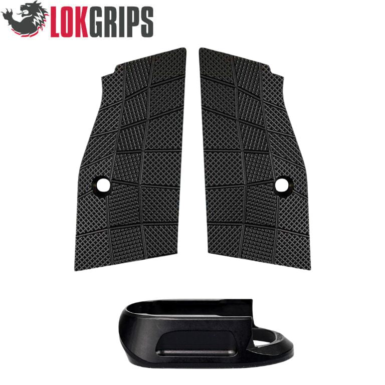 CZ Shadow 2 Compact & Carry korta alu grepp & alu magasinbrunn | Gridlok_svart