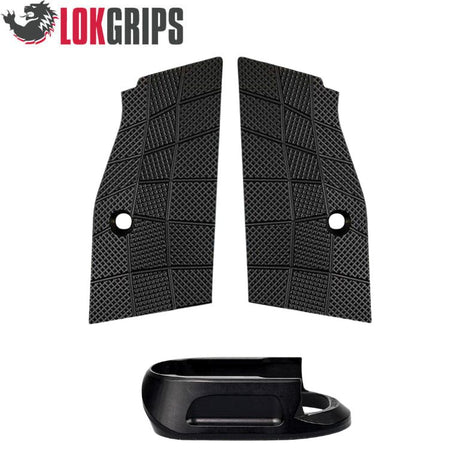 CZ Shadow 2 Compact & Carry korta alu grepp & alu magasinbrunn | Gridlok_svart