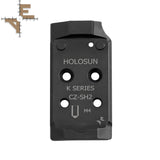 CZ Shadow 2 optics ready plate | Holosun K-series footprint Evo Arms