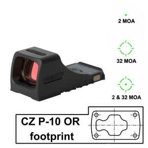 Rödpunktsikten med direkt passform