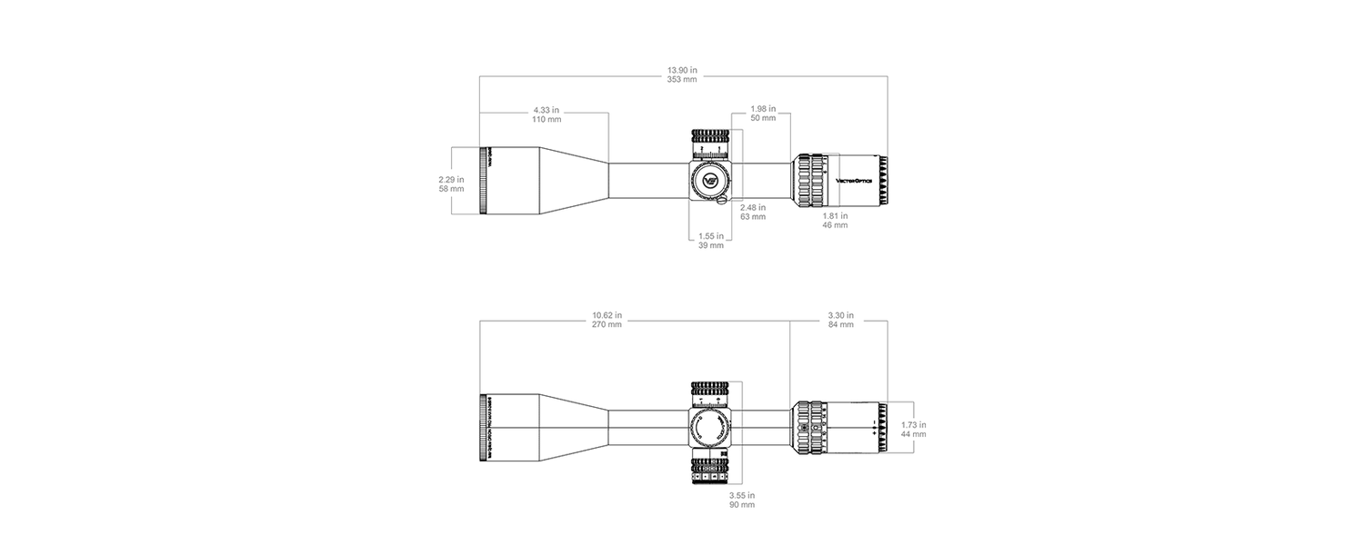 Vector Optics Orion Pro Max 6-24x50 MIL HD FFP kikarsikte