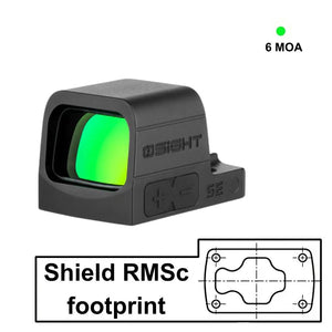 Rödpunktsikten med Shield RMSc fotavtryck