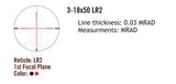 Sightmark Presidio 3-18x50 LR2 FFP kikarsikte