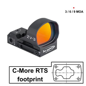 Rödpunktsikten med C-More RTS-fotavtryck