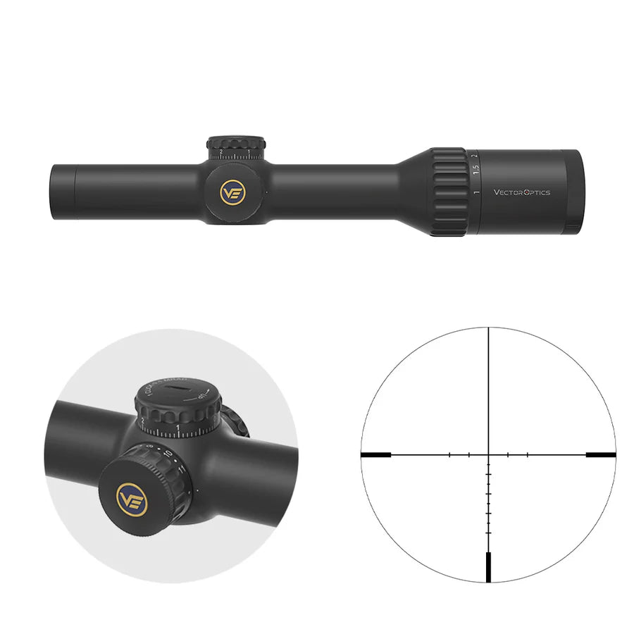 Vector Optics Continental 1-10x24i ED Fiber kikarsikte