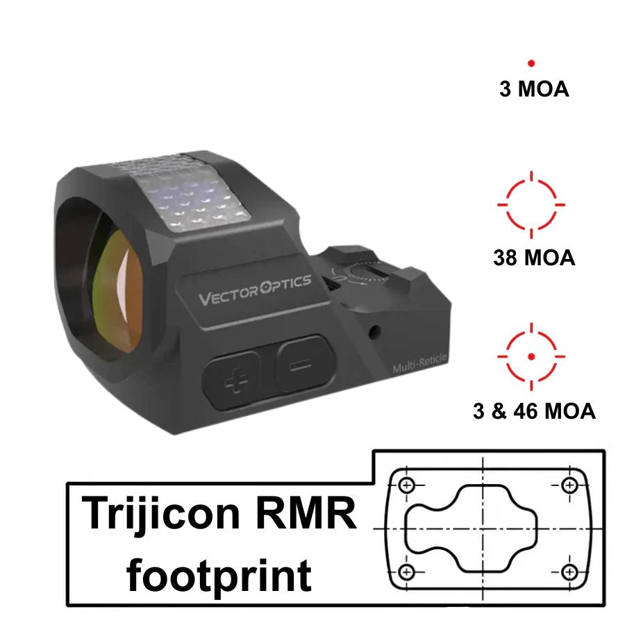 Vector Optics Frenzy-X 1x19x26 MRS GenII Solcellskraft Multi-Reticle