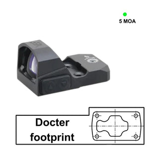 Rödpunktsikten med Vortex Venom / Docter fotavtryck