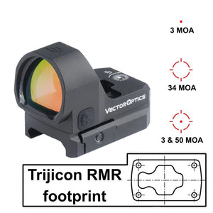Rödpunktsikten med Trijicon RMR-fotavtryck