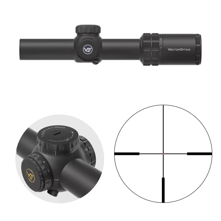 Vector Optics Grizzly 1-6x24i HD Fiber kikarsikte