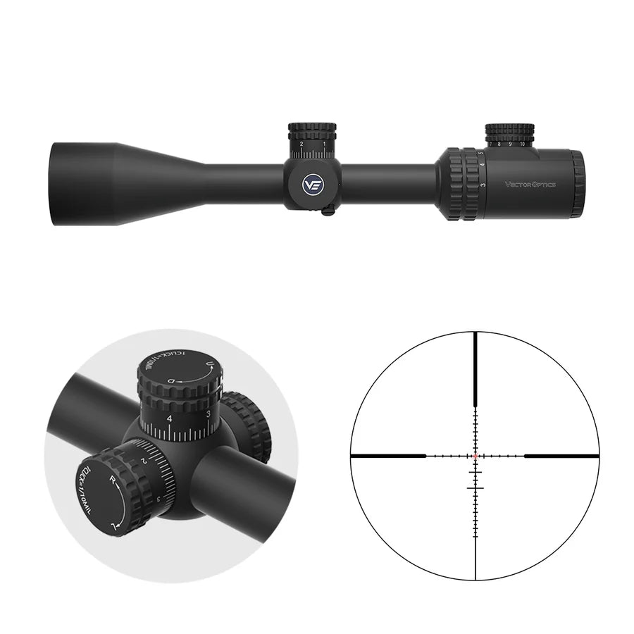 Vector Optics Hugo 3-12x40i fiberbelyst riktmedel kikarsikte