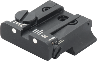 CZ 75B CZ P-01 CZ 75 SP-01 justerbart baksikte | vita punkter