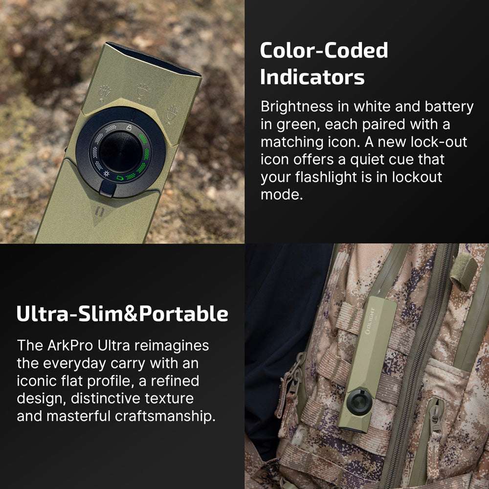 Olight ArkPro Ultra | platt 4-i-1 EDC ficklampa | 1.700 lm