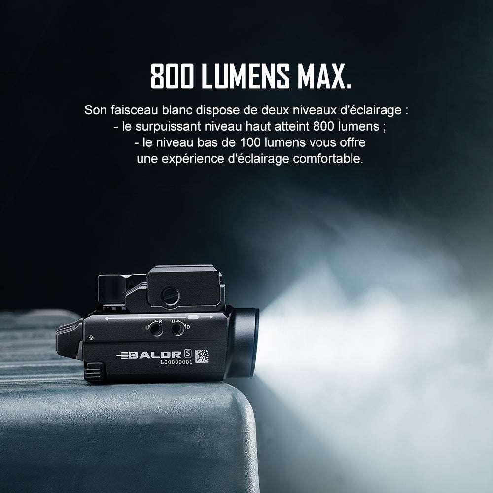Olight Baldr S | pistollampa med laser | 800 lm