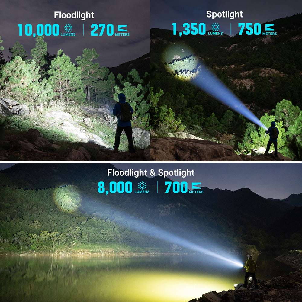 Olight Marauder 2 Mini | kraftfull uppladdningsbar ficklampa | 10.000 lm