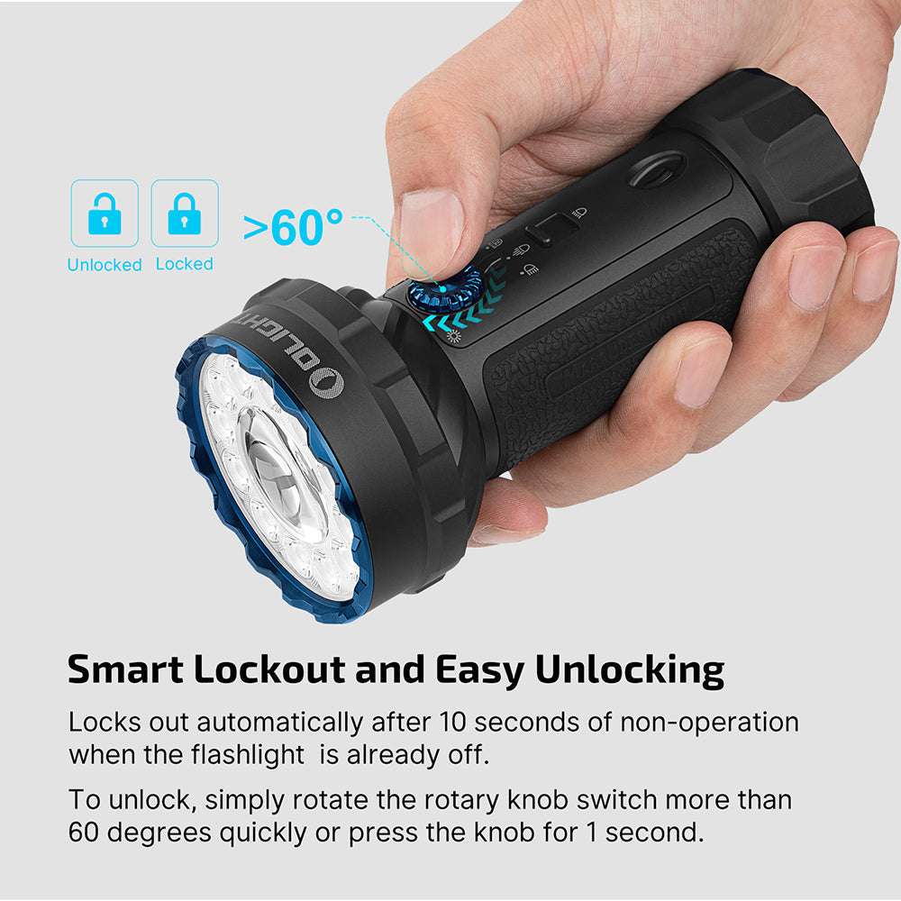 Olight Marauder 2 Mini | kraftfull uppladdningsbar ficklampa | 10.000 lm