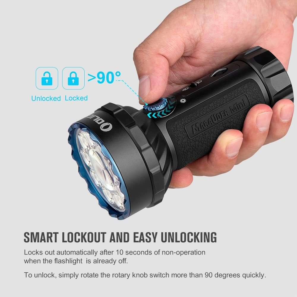 Olight Marauder Mini | flerfärgad uppladdningsbar ficklampa | 7.000 lm