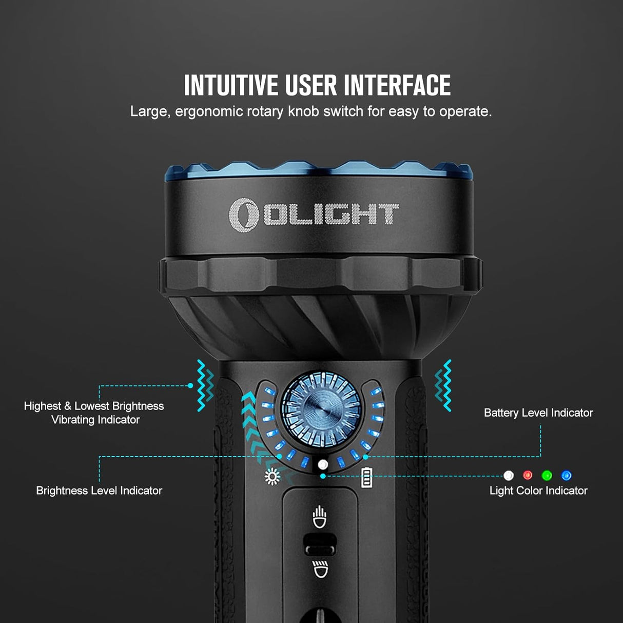 Olight Marauder Mini | flerfärgad uppladdningsbar ficklampa | 7.000 lm