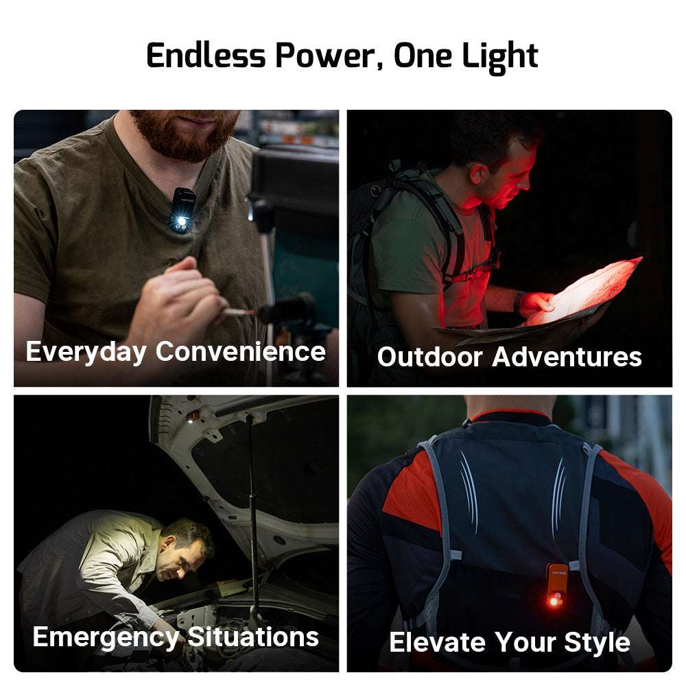 Olight Oclip Pro | multifunktionell clip ficklampa | 500 lm