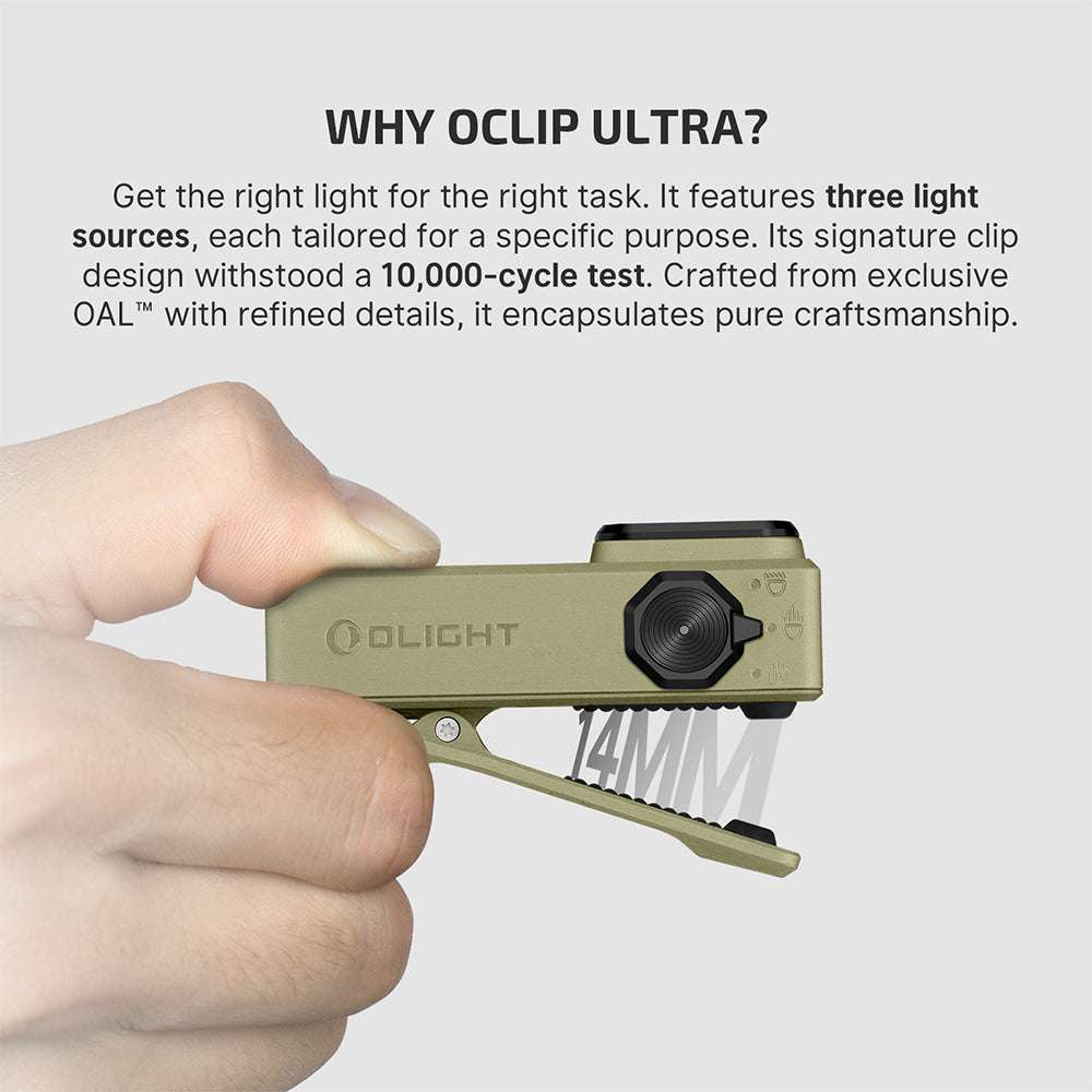 Olight Oclip Ultra | 3-i-1 clip-on EDC-lampa | 530 lm