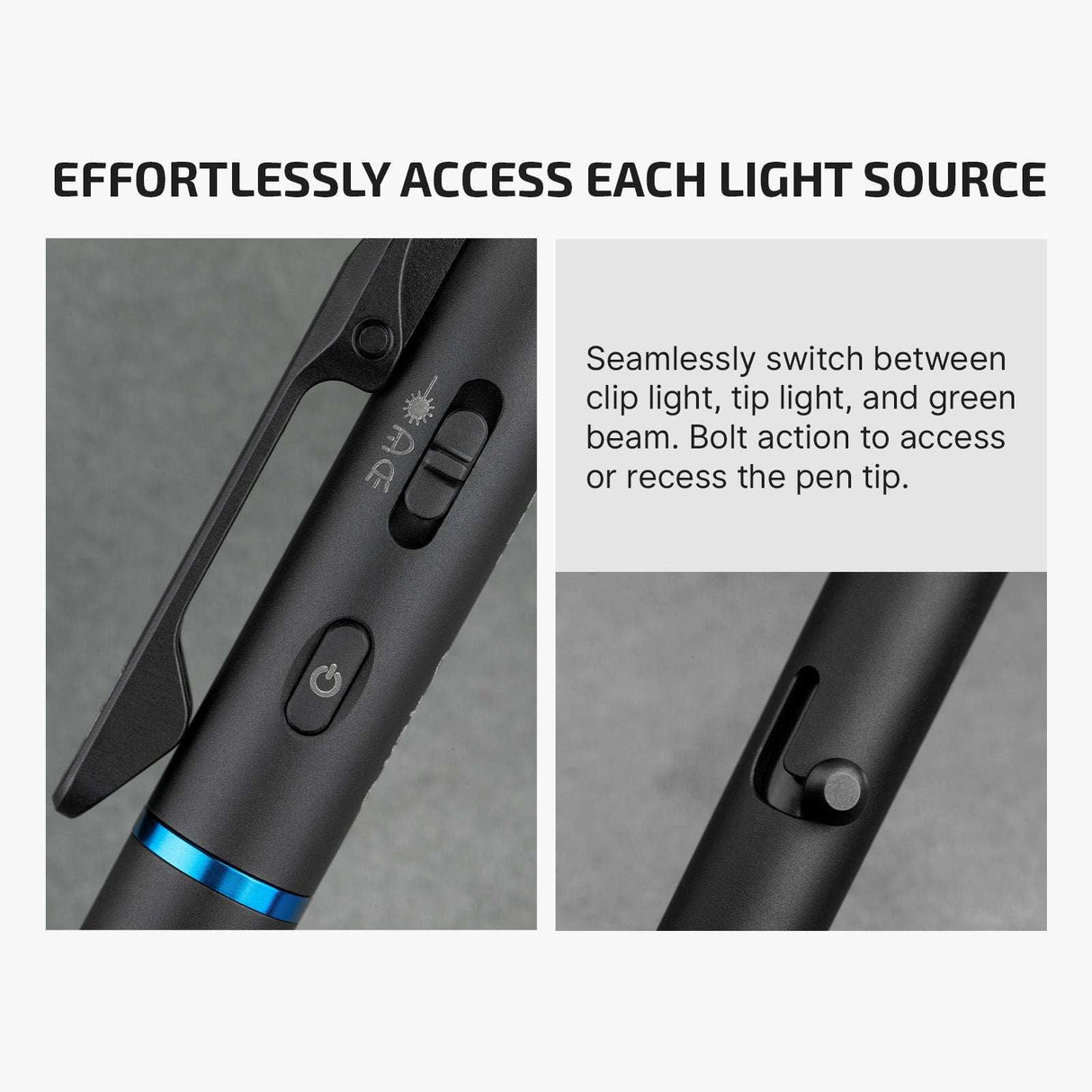 Olight O'Pen 3 | multifunktionell pennlampa | 120 lm + grön laser
