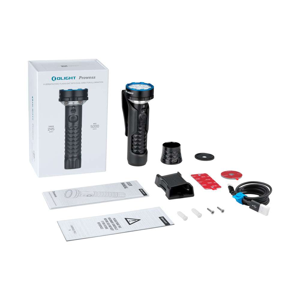 Olight Prowess | ficklampa med dubbelriktad belysning | 5.000 lm