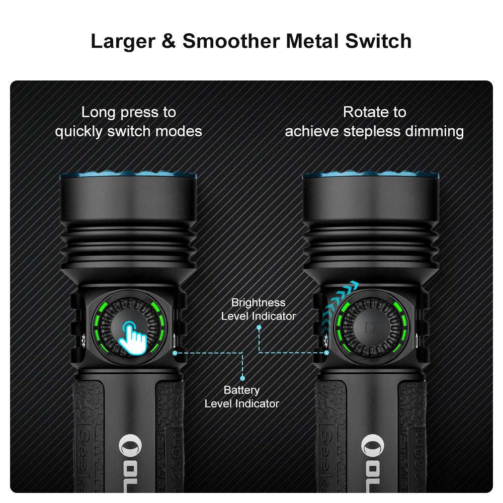 Olight Seeker 4 Pro | högpresterande ficklampa | 4.600 lm